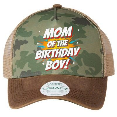 Superhero Party - Comics Birthday - Mom of Birthday Boy Legacy Tie Dye Trucker Hat