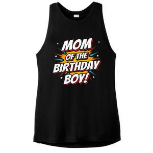 Superhero Party - Comics Birthday - Mom of Birthday Boy Ladies PosiCharge Tri-Blend Wicking Tank