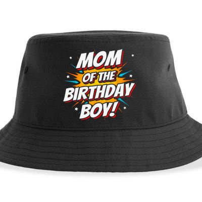 Superhero Party - Comics Birthday - Mom of Birthday Boy Sustainable Bucket Hat