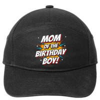 Superhero Party - Comics Birthday - Mom of Birthday Boy 7-Panel Snapback Hat