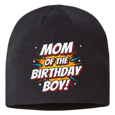 Superhero Party - Comics Birthday - Mom of Birthday Boy Sustainable Beanie