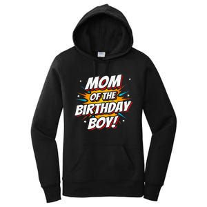 Superhero Party - Comics Birthday - Mom of Birthday Boy Women's Pullover Hoodie