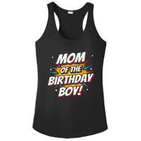 Superhero Party - Comics Birthday - Mom of Birthday Boy Ladies PosiCharge Competitor Racerback Tank