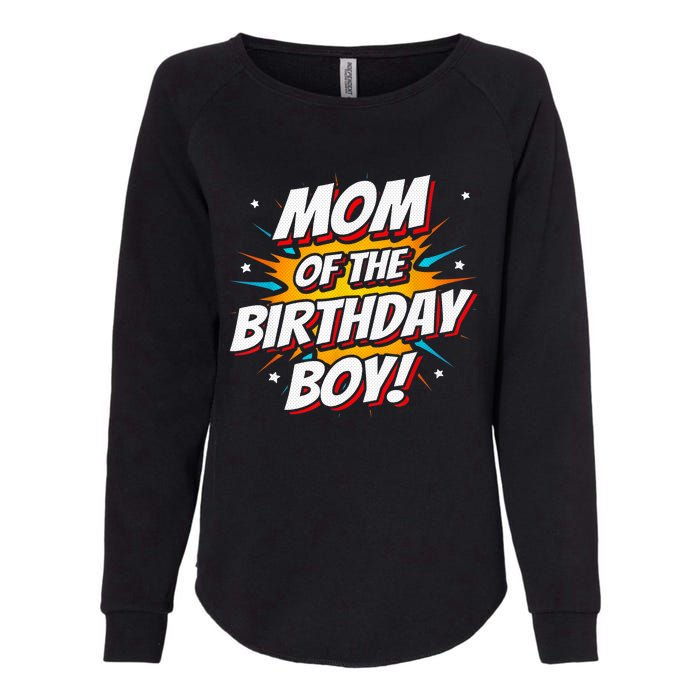 Superhero Party - Comics Birthday - Mom of Birthday Boy Womens California Wash Sweatshirt