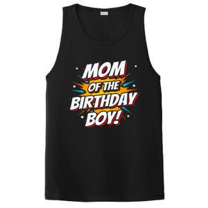 Superhero Party - Comics Birthday - Mom of Birthday Boy PosiCharge Competitor Tank