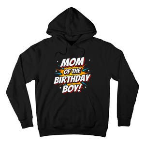 Superhero Party - Comics Birthday - Mom of Birthday Boy Tall Hoodie