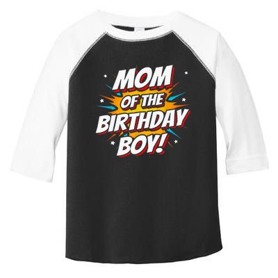 Superhero Party - Comics Birthday - Mom of Birthday Boy Toddler Fine Jersey T-Shirt