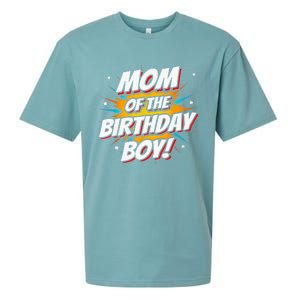 Superhero Party - Comics Birthday - Mom of Birthday Boy Sueded Cloud Jersey T-Shirt