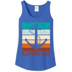 Super Papa Captain Dad Fathers Day Son Daughter Dad Gift Ladies Essential Tank