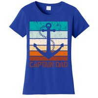 Super Papa Captain Dad Fathers Day Son Daughter Dad Gift Women's T-Shirt