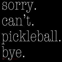Sorry Pickleball Cant. Funny Pickleball 16 in Basic Backpack