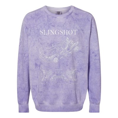Slingshot Patent Car Sling Shot Colorblast Crewneck Sweatshirt