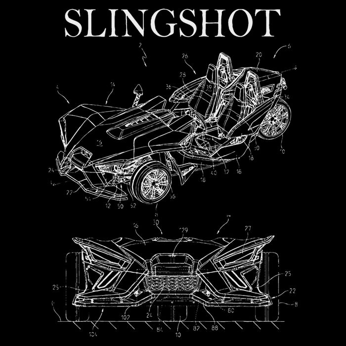 Slingshot Patent Car Sling Shot Kids Sweatshirt