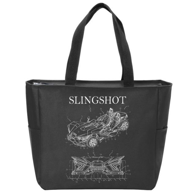 Slingshot Patent Car Sling Shot Zip Tote Bag