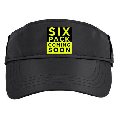Six Pack Coming Soon Funny Abdominal Muscles Movie Preview Gift Adult Drive Performance Visor