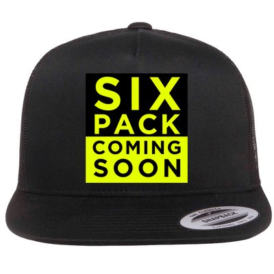 Six Pack Coming Soon Funny Abdominal Muscles Movie Preview Gift Flatbill Hat