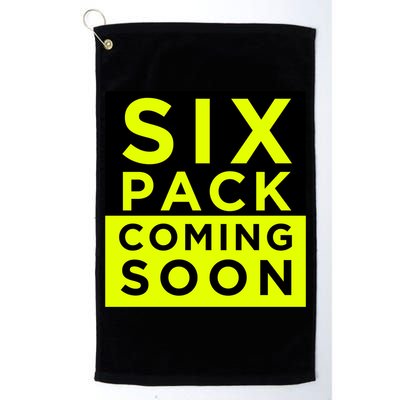Six Pack Coming Soon Funny Abdominal Muscles Movie Preview Gift Golf Towel