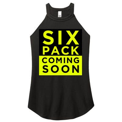 Six Pack Coming Soon Funny Abdominal Muscles Movie Preview Gift Women's Perfect Tri Rocker Tank