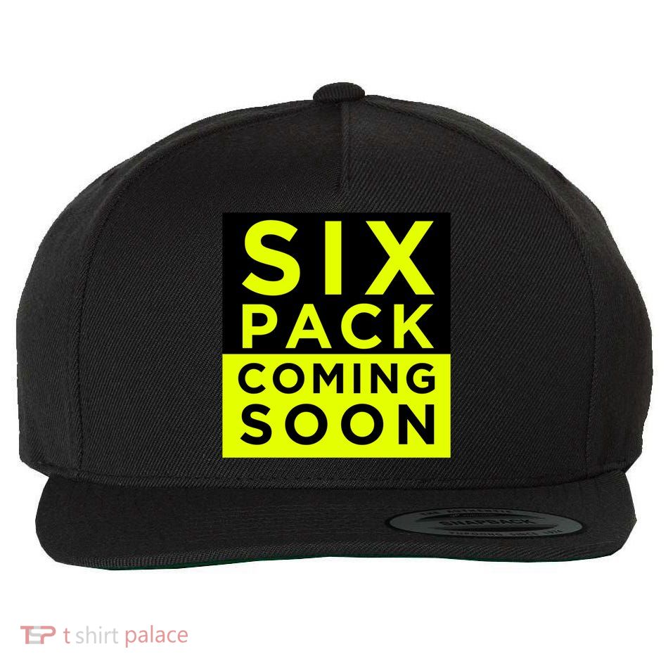 Six Pack Coming Soon Funny Abdominal Muscles Movie Preview Gift Wool Snapback Cap