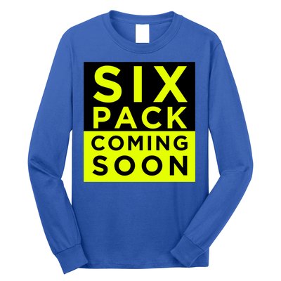 Six Pack Coming Soon Funny Abdominal Muscles Movie Preview Gift Long Sleeve Shirt