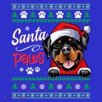 Santa Paws Christmas Dog Rottweiler Ugly Christmas Sweater Great Gift Tall T-Shirt
