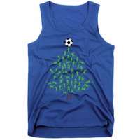 Soccer Player Christmas Tree Xmas Gift Tank Top