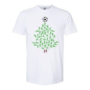 Soccer Player Christmas Tree Xmas Gift Softstyle CVC T-Shirt