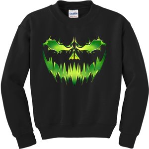 Scary Pumpkin Costume Funny Halloween Kids Sweatshirt