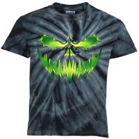 Scary Pumpkin Costume Funny Halloween Kids Tie-Dye T-Shirt