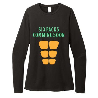 Six Pack Coming Soon Gift For Guys And Gals Cool Gift Womens CVC Long Sleeve Shirt