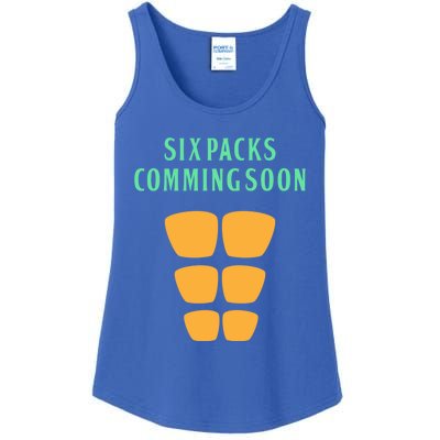 Six Pack Coming Soon Gift For Guys And Gals Cool Gift Ladies Essential Tank