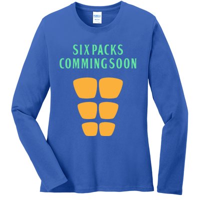 Six Pack Coming Soon Gift For Guys And Gals Cool Gift Ladies Long Sleeve Shirt