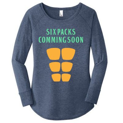 Six Pack Coming Soon Gift For Guys And Gals Cool Gift Women's Perfect Tri Tunic Long Sleeve Shirt