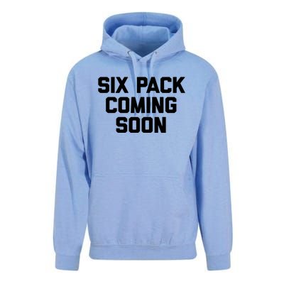 Six Pack Coming Soon Cute Gift Funny Saying Cool Gym Workout Gift Unisex Surf Hoodie