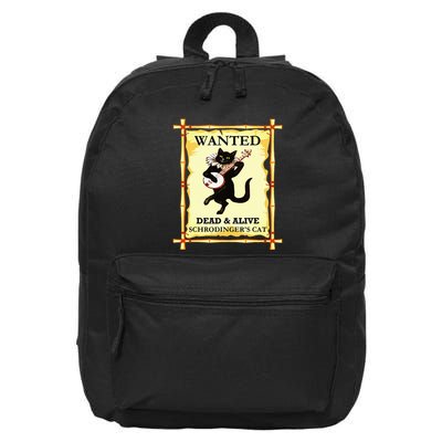 SchrodingerS Physics Cat Quantum Physicist 16 in Basic Backpack