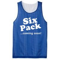 Six Pack Coming Soon Gift Muscle Workout Gym Lover Funny Gift Meaningful Gift Mesh Reversible Basketball Jersey Tank