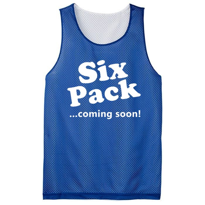 Six Pack Coming Soon Gift Muscle Workout Gym Lover Funny Gift Meaningful Gift Mesh Reversible Basketball Jersey Tank