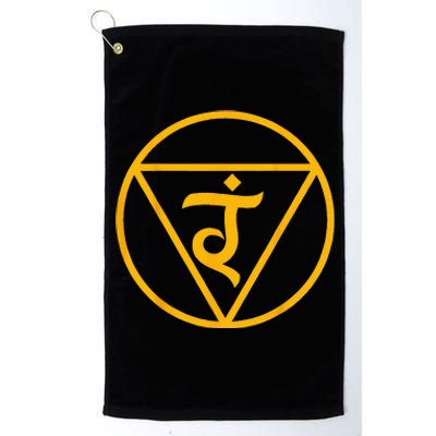 Solar Plexus Chakra for Power Platinum Collection Golf Towel