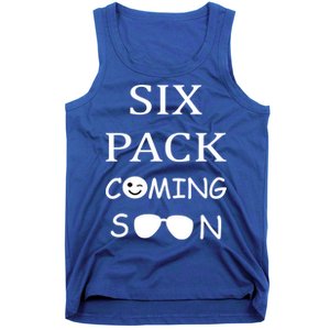 Six Pack Coming Soon Funny Abs Cute Gift Tank Top