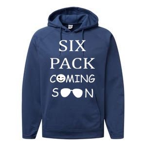 Six Pack Coming Soon Funny Abs Cute Gift Performance Fleece Hoodie