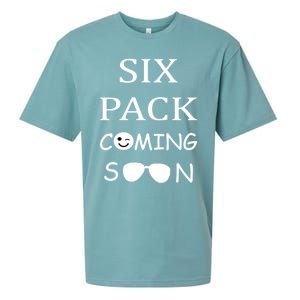 Six Pack Coming Soon Funny Abs Cute Gift Sueded Cloud Jersey T-Shirt