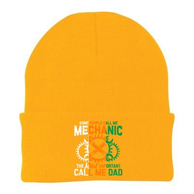 Some People Call Me Mechanic The Most Important Call Me Dad Gift Knit Cap Winter Beanie