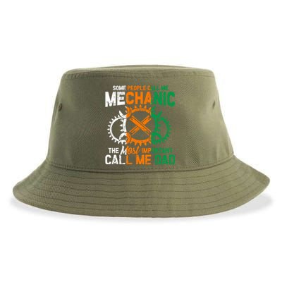 Some People Call Me Mechanic The Most Important Call Me Dad Gift Sustainable Bucket Hat