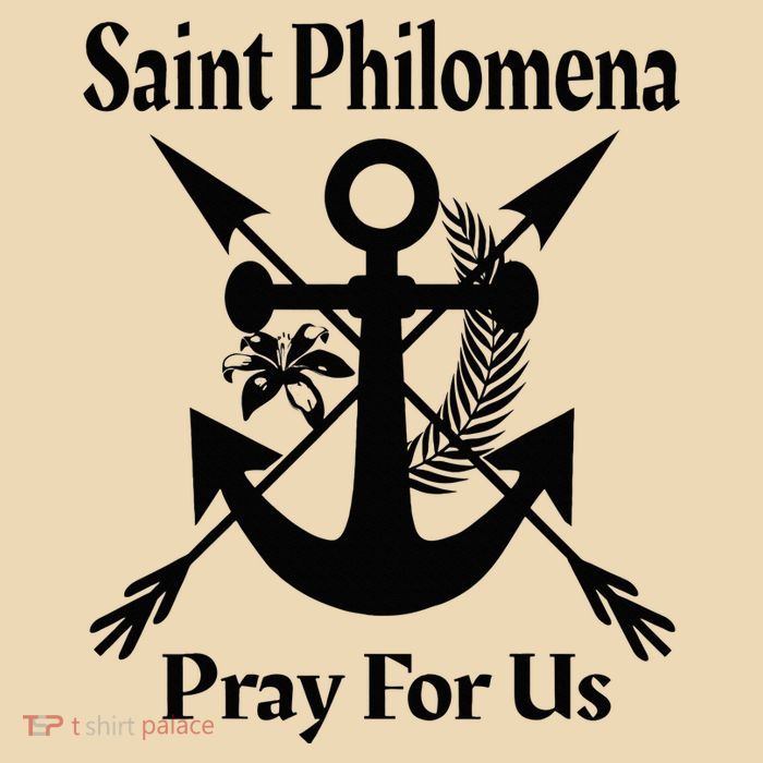 Saint Philomena Catholic St Anchor Image Lily Arrows Zip Tote Bag