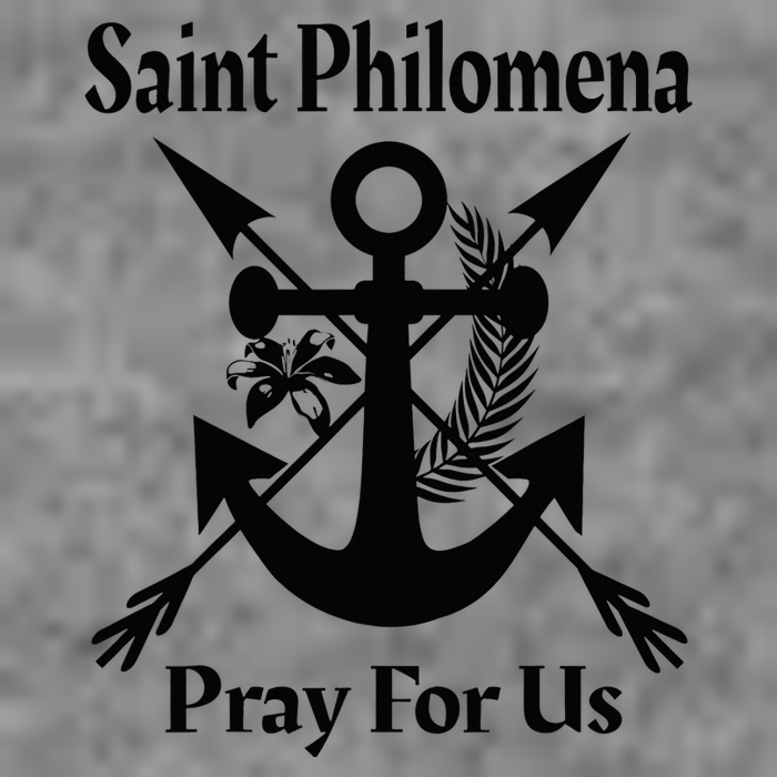 Saint Philomena Catholic St Anchor Image Lily Arrows Sustainable Beanie