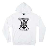 Saint Philomena Catholic St Anchor Image Lily Arrows Hoodie