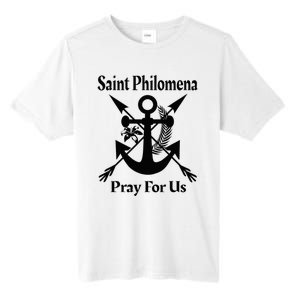 Saint Philomena Catholic St Anchor Image Lily Arrows Tall Fusion ChromaSoft Performance T-Shirt