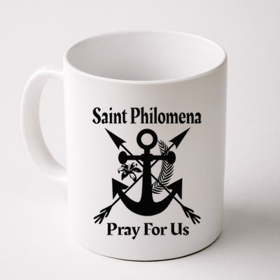 Saint Philomena Catholic St Anchor Image Lily Arrows Mug