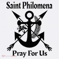 Saint Philomena Catholic St Anchor Image Lily Arrows Flatbill Hat
