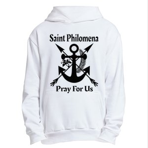 Saint Philomena Catholic St Anchor Image Lily Arrows Urban Pullover Hoodie